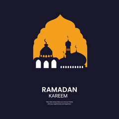 Ramadan Mubarak creative design for social media post. Happy Ramadan Mubarak.