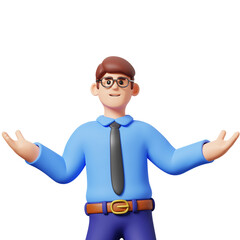 Businessman Decision 3D Illustration