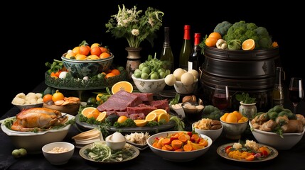 Chinese new year food collection and chinese new year ,New Year Celebration, Chinese New year, Chinese New year Celebratin
