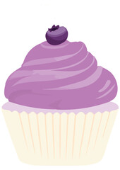 머핀 케이크 일러스트 벡터