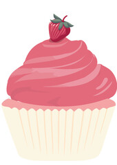 머핀 케이크 일러스트 벡터