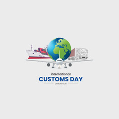 International Customs Day. Customs day creative concept. 