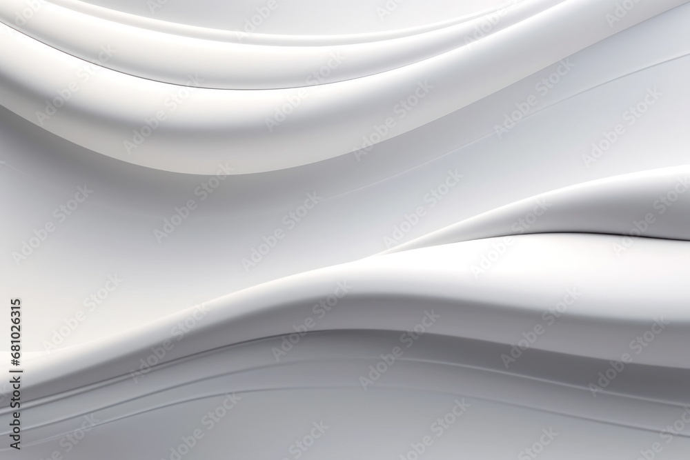 Poster White grey curve waves flowing abstract background looping animation