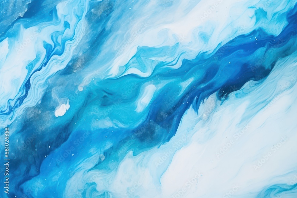 Poster abstract background of bright blue and white mixed with various tones.