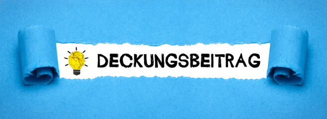 Deckungsbeitrag	