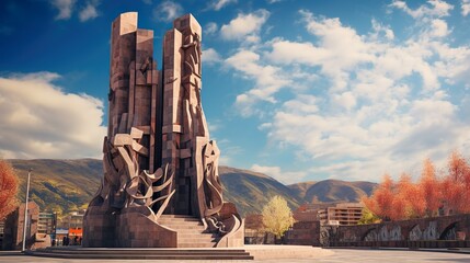 monument russian american friendship