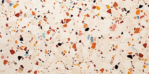 Terrazzo texture. Polished concrete floor and wall pattern. Color surface marble and granite stone, material for decoration. Earth colors