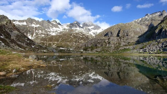 Cornisello Lake in winter, the magic of the Dolomites