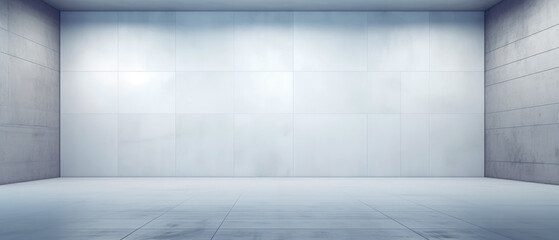 Obraz premium Minimal loft interior design. Empty concrete textured wall at room, apartment. Copy space. Generative ai
