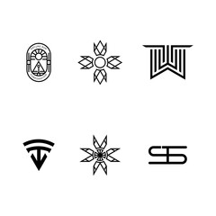 simple monogram logo design