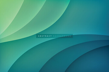 green gradient abstract background with modern 3d curved lines effect eps10 vector