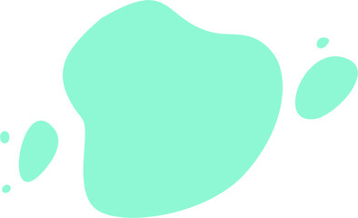 Vector neon spot for text. Mint background on white background. Isolated image. For banner, card