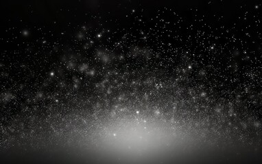 Silver dust particles. Abstract particle background - obrazy, fototapety, plakaty