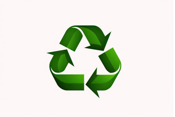 Eco Friendly Green Recycle Logo Illustration - Sustainable Design for Environmental Awarenes