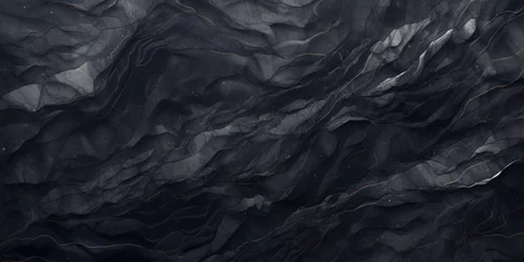 Rolgordijnen Obsidian volcanic Glass Texture © RMedia