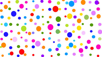 Halftone of multi-colored dots on a transparent background