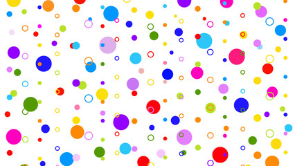 Halftone of multi-colored dots on a transparent background