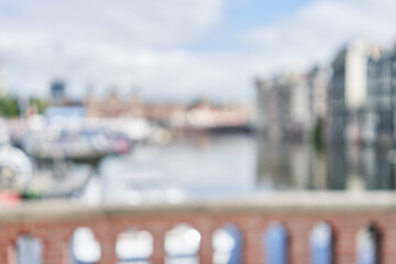 Blurred background of canal