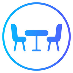 dining room gradient icon