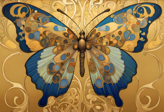 Art Nouveau Butterfly Images – Browse 6,313 Stock Photos