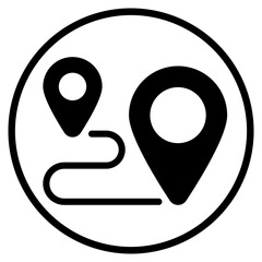route glyph icon