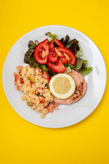 homemade burger grilled without bread