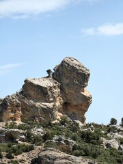 rock in the mountains