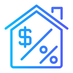 interest rate gradient icon