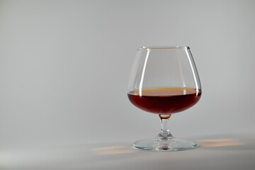 cognac on a white background