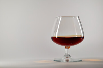 cognac on a white background