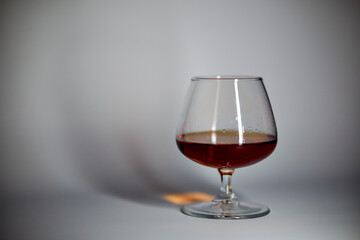 cognac on a white background