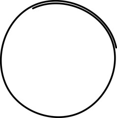 Hand drawn circles line sketch. Vector circular scribble doodle round circles