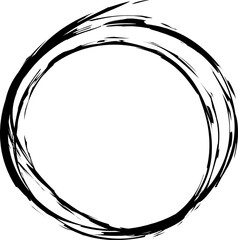 Hand drawn circles line sketch. Vector circular scribble doodle round circles