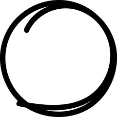 Hand drawn circles line sketch. Vector circular scribble doodle round circles