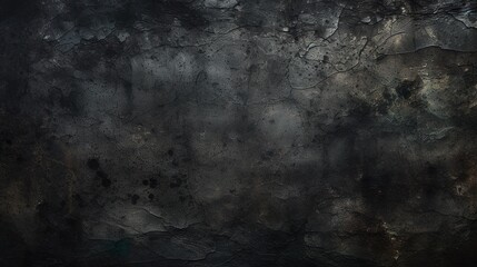 Black colored, smudged grunge, gravel or road like textured blank empty vector backgrounds - obrazy, fototapety, plakaty
