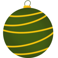 green christmas ball