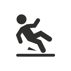 Person slipping icon