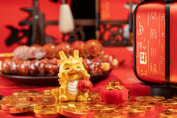 Dragon Spring Festival picture material - obrazy, fototapety, plakaty