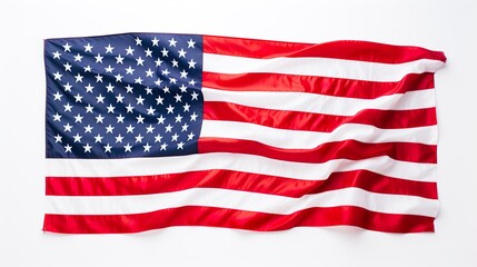 The United States close up flag on a grunge backdrop, ideal as a background for 4th of July celebrations.