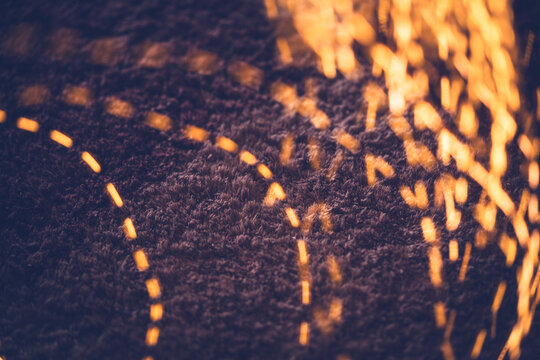 Orange bokeh