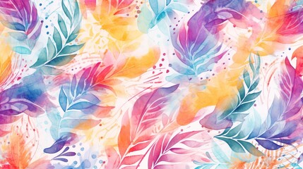 Fototapeta na wymiar background floral watercolor wallpaper texture
