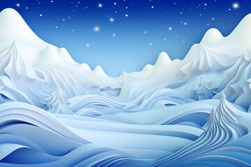 Obraz premium Abstract winter background with snow