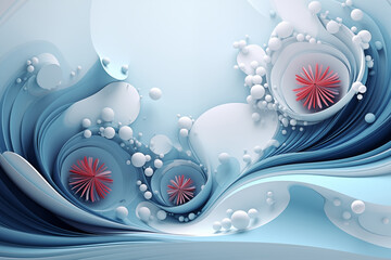Abstract winter background with snow