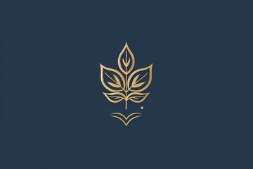 Fototapeta premium Vintage logo for a plant based medicinal business