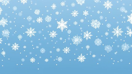 Magical heavy snow flakes backdrop. Snowstorm speck ice particles. Snowfall sky white teal blue wallpaper. Rime snowflakes Snow hurricane landscape.