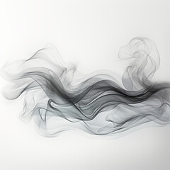 Vector realistic isolated smoke effect for decoration and covering on the transparent background. AI generative
