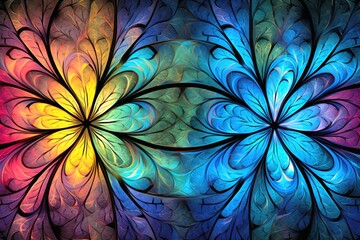 A fractal art background pattern.