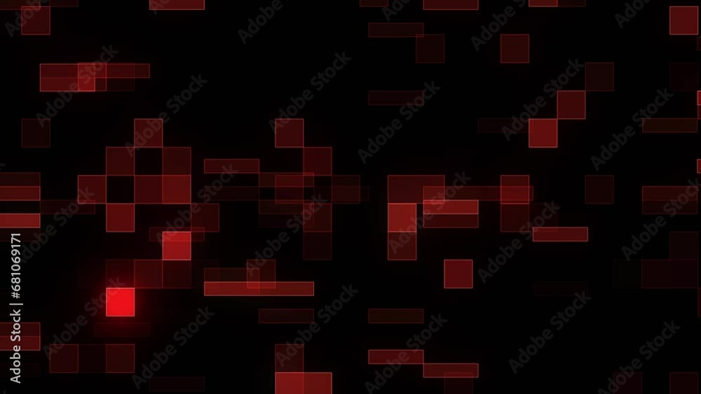 Wall mural abstract looping geometric square pattern animation background 4k   