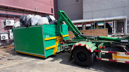 Garbage, industrial waste disposal management, roads, green truck transport, and city waste...