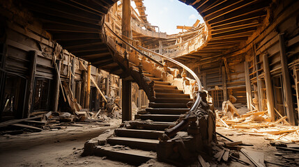 antique spiral staircase